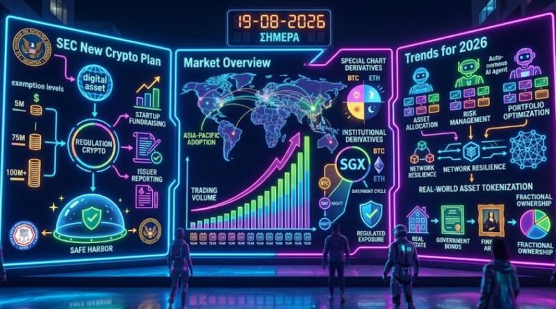 Κρύπτο Νέα Σήμερα 19-08-2026: Bitcoin στα $64.000, Stablecoins, SEC και η νέα εποχή των ψηφιακών assets